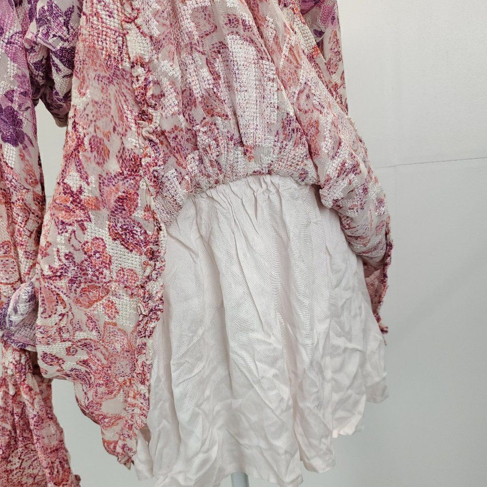 Hemant & Nandita Suki Ruffled Short Dress Large - Picture 12 of 14